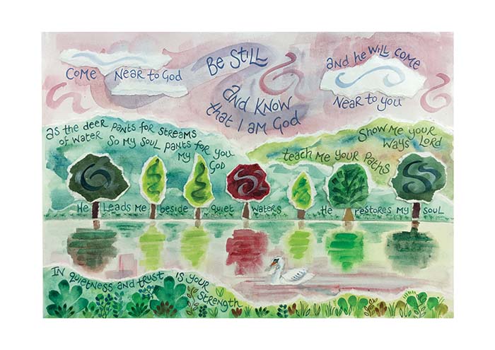 Hannah Dunnett Be Still greetings card and poster