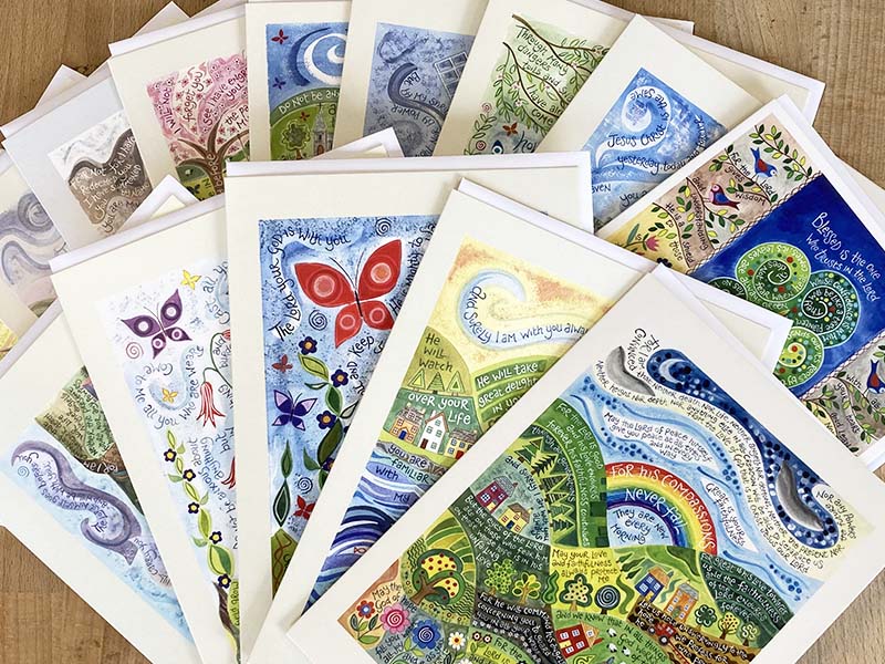 Hannah Dunnett 15 mixed greetings cards pack updated image