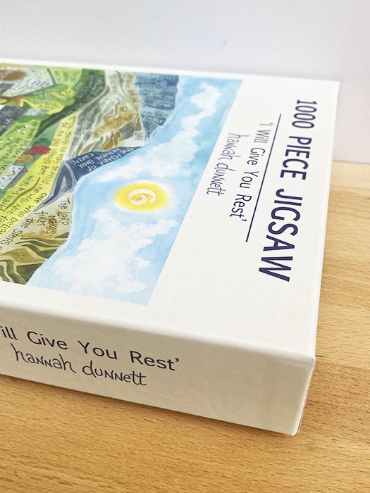 Hannah Dunnett I Will Give You Rest Jigsaw close up box image