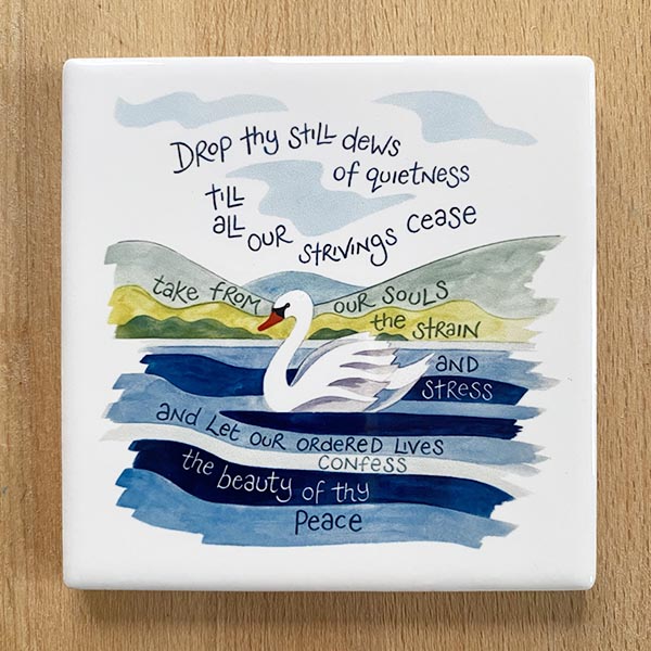 Hannah Dunnett The Beauty of Thy Peace coaster updated