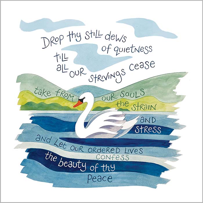 Hannah Dunnett The Beauty of Thy Peace square notecard