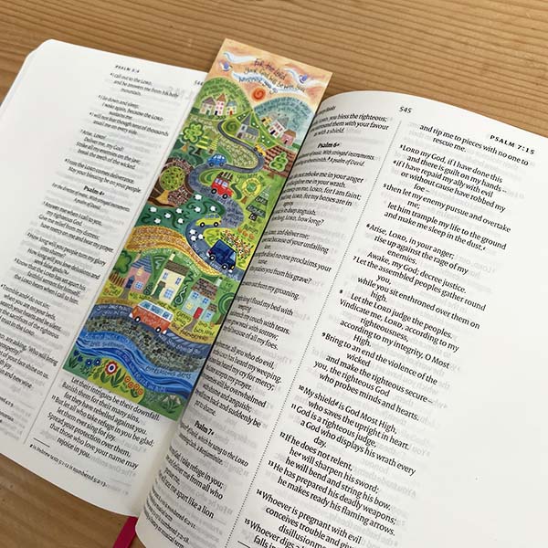 Hannah Dunnett He is with you bookmark in book image