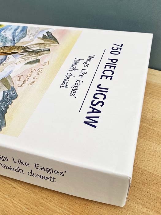 Hannah Dunnett Wings Like Eagles Jigsaw close up box image