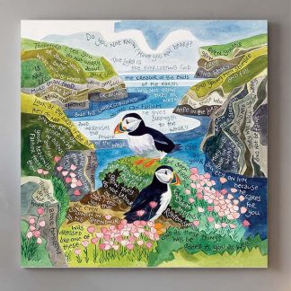 Hannah Dunnett Cast Your Cares Canvas Art Print