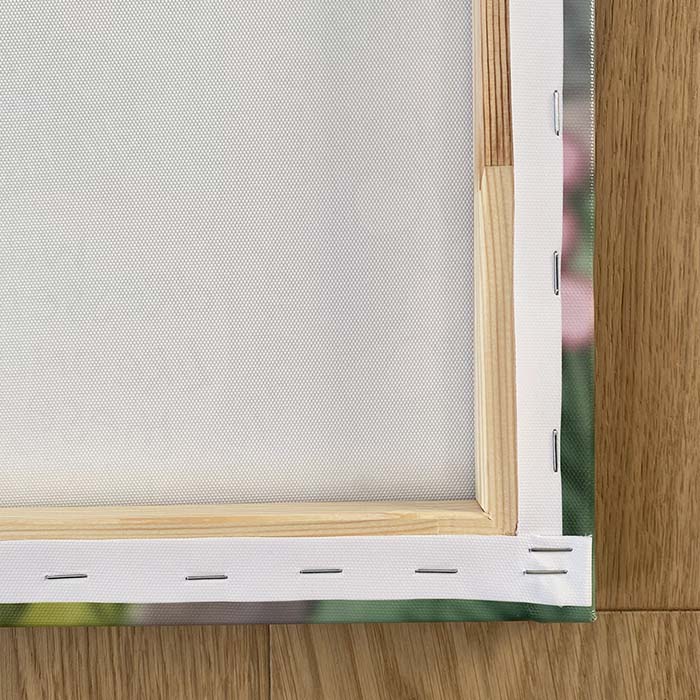 Hannah Dunnett Cast Your Cares Canvas Art Print back closeup corner image