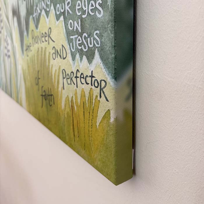 Hannah Dunnett Freedom Canvas Art Print closeup mirrored blur edge image