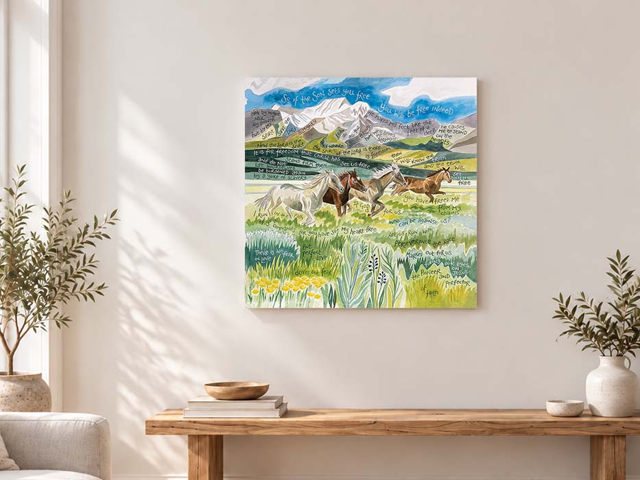 Hannah Dunnett Freedom Canvas Art Print on wall
