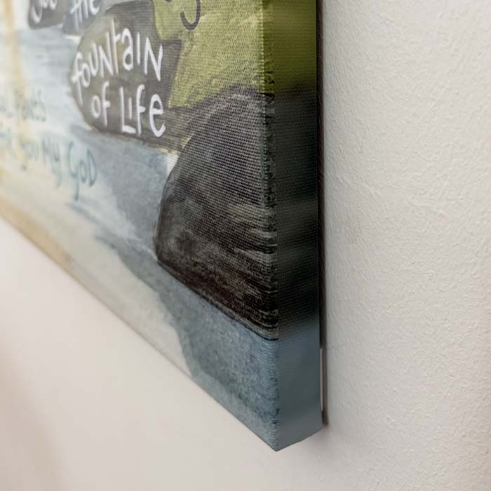 Hannah Dunnett My Soul Longs After You Canvas Art Print closeup mirrored blur edge image