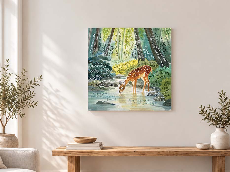 Hannah Dunnett My Soul Longs After You Canvas Art Print on wall