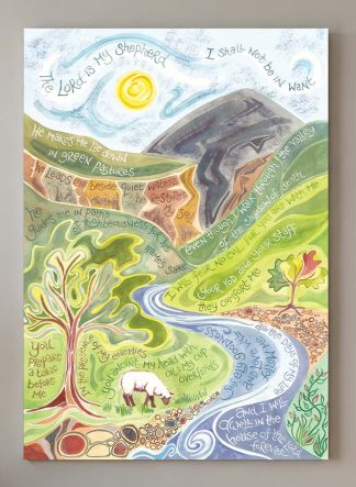 Hannah Dunnett Psalm 23 Canvas Art Print