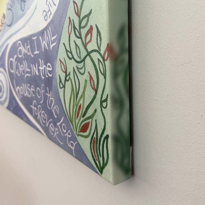 Hannah Dunnett Psalm 23 Canvas Art Print closeup mirrored blur edge image