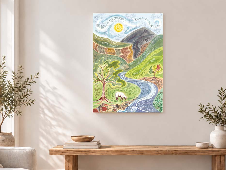 Psalm 23 Canvas Print - Image 2