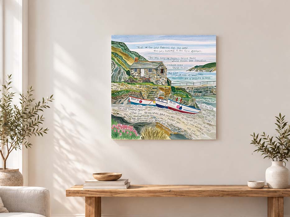 Hannah Dunnett Trust in The Lord Canvas Art Print on wall