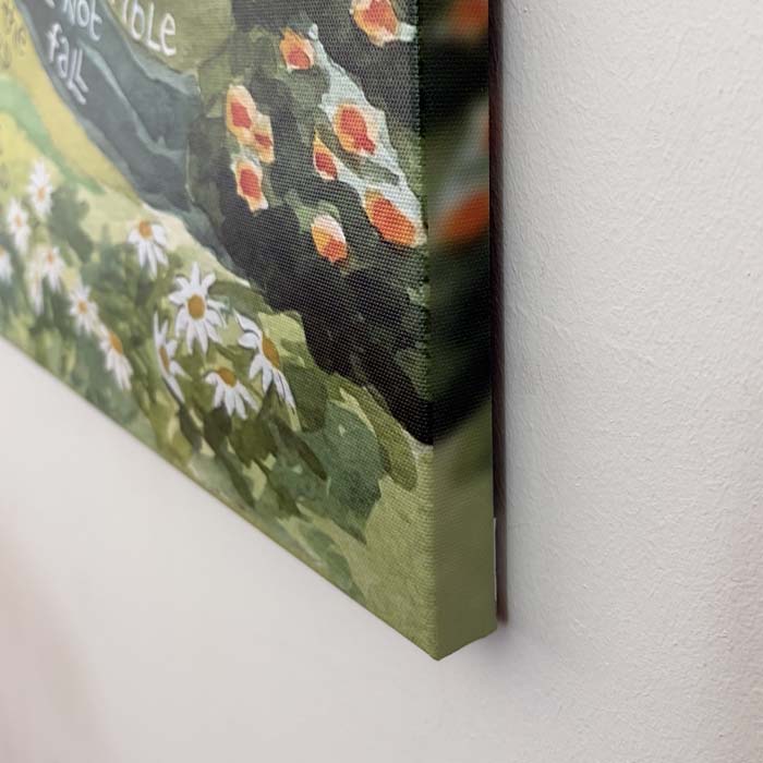 Hannah Dunnett Trust in The Lord with All Your Heart Canvas Art Print closeup mirrored blur edge image