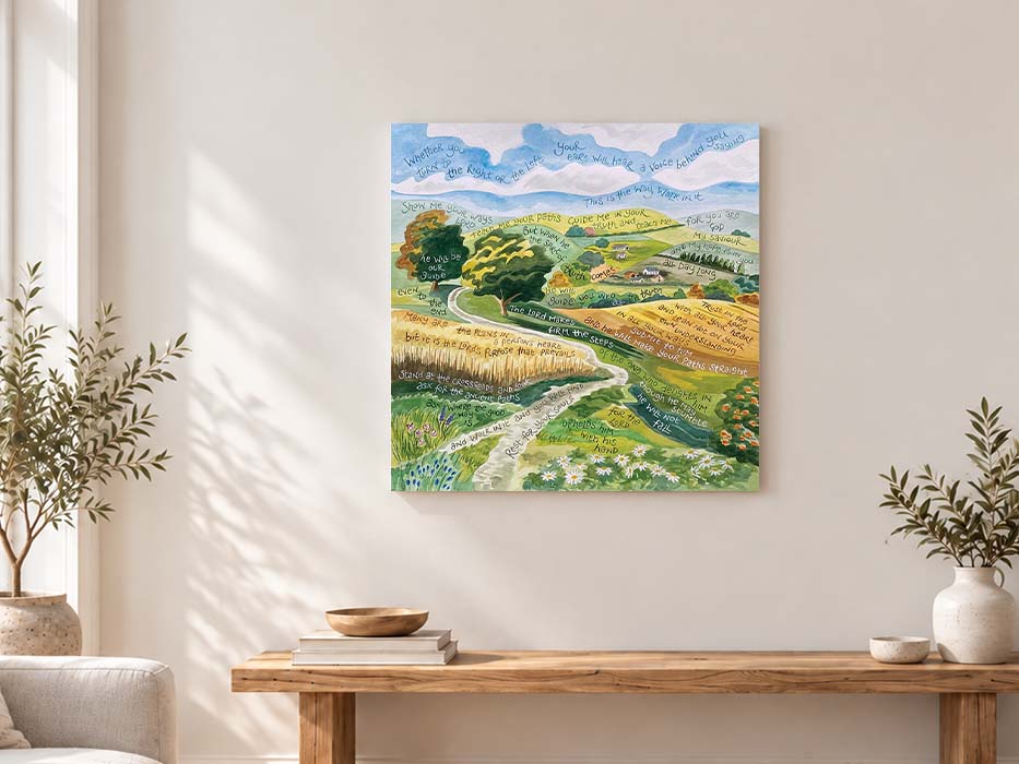 Hannah Dunnett Trust in The Lord with all Your Heart Canvas Art Print on wall